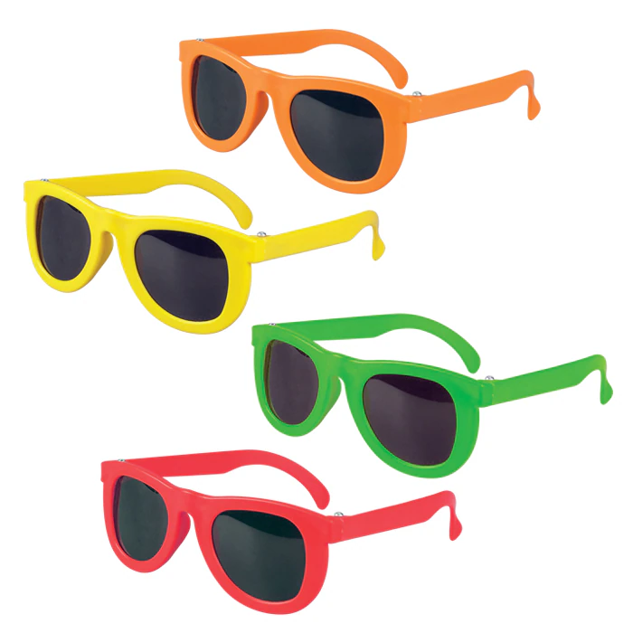 Neon Kids Sunglasses, Assorted Colors, 24/Pack, 01KEZKNN1Y7S6HG997NY4VD434