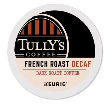 Keurig® K-Cup® Tully's® French Roast Decaffeinated Coffee, Box of 24