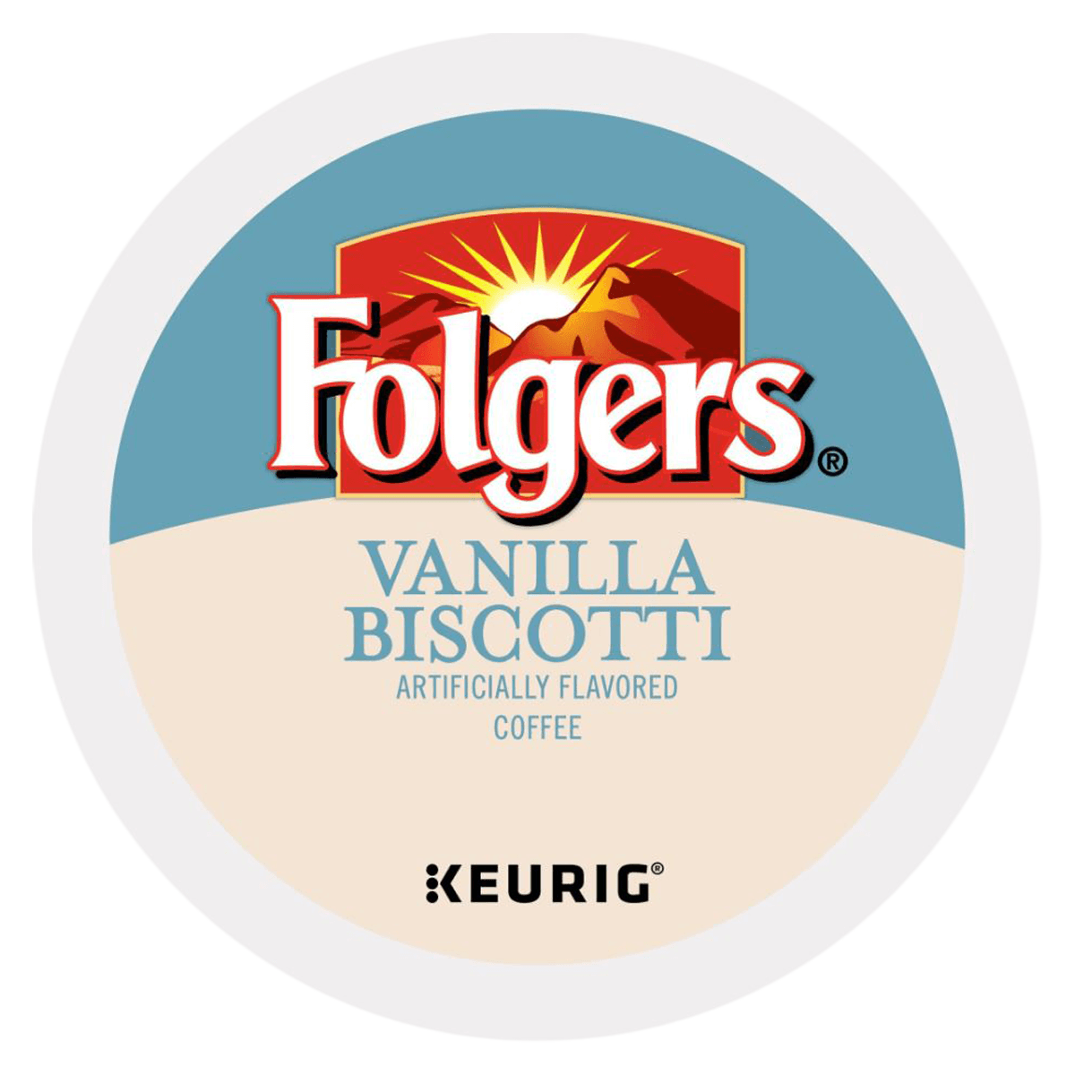 Keurig K-Cup Folgers Gourmet Selections Vanilla Biscotti, Medium Roast, Box of 24, 01KEZKNMND9DN8QJ4AE46MQJXV