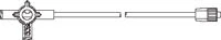 Medex 4-Way Stopcock with 34" Male Luer Lock Adapter, Non-DEHP, Sterile, Disposable, 50/Case