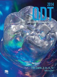Quintessence of Dental Technology 2014, Volume 37 (QDT Yearbook), 212 pp, ISBN 978-0-86715-660-7