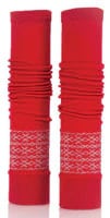 Med Sleeve Fair Isle Red, Adult Unisex, Nylon/Spandex, One Size, 1/Pair