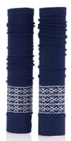 Med Sleeve Fair Isle Navy, Adult Unisex, One Size, Nylon/Spandex, 1/Pair