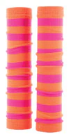 Med Sleeve Stripe Neon Orange/Pink Compression Sleeve, Adult Unisex, One Size, 1/Pair