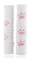 Med Sleeve Pink Paws on White, Adult Unisex, One Size, 1/Pair