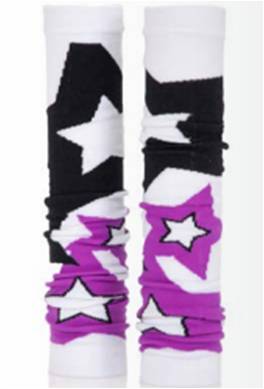 Med Sleeve Adult Unisex Multi-Color Stars Compression Sleeve, Nylon/Spandex, One Size, 1 Pair