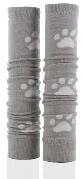 Med Sleeve Compression Arm Sleeve, Adult Unisex, Grey with White Paws Print, One Size, 1 Pair