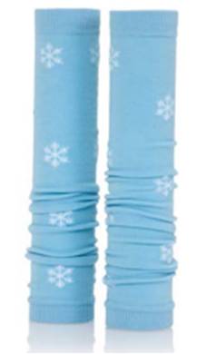 Med Sleeve Sky with White, Adult Unisex, One Size, Nylon/Spandex, 1/Pair