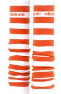 Med Sleeve Stripe Burnt Orange, Adult Unisex, One Size, 1 Pair