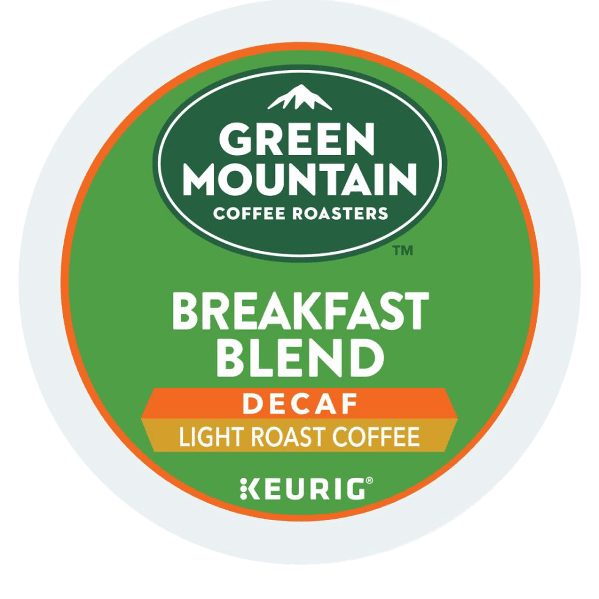 Keurig® K-Cup® Green Mountain Coffee® Decaffeinated Breakfast Blend, Box of 24, GMT7522