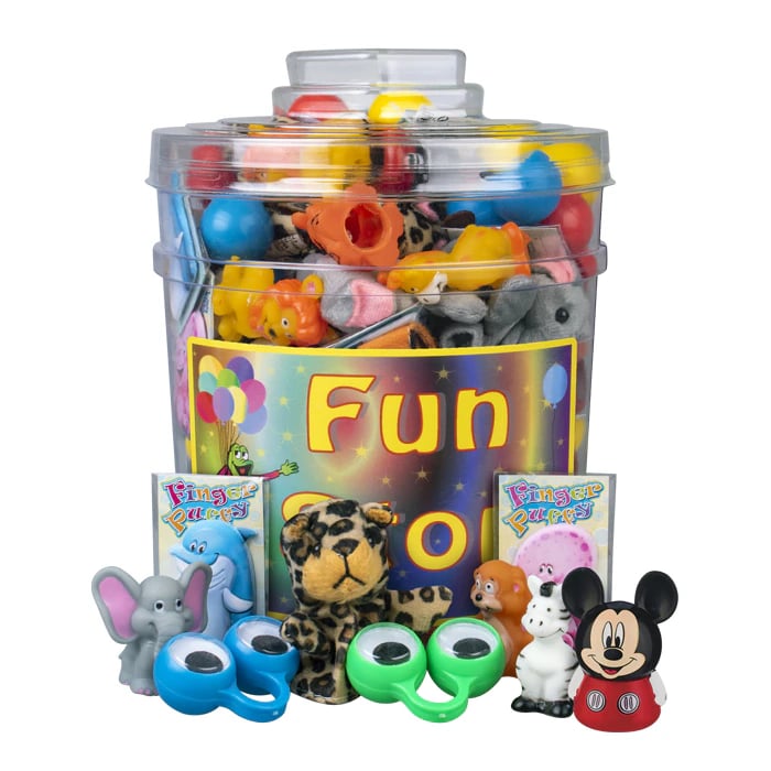 Sherman Specialty Assorted Finger Puppets, 1.5" to 2.5", 120/Pkg, VA17