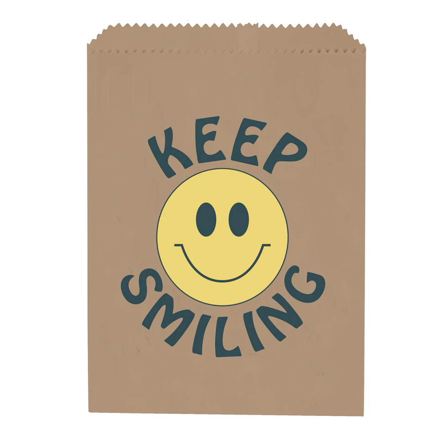 Sherman Specialty Love Your Smile Brown Paper Patient Bag, 7.5" x 10", 100/Pack, S8663