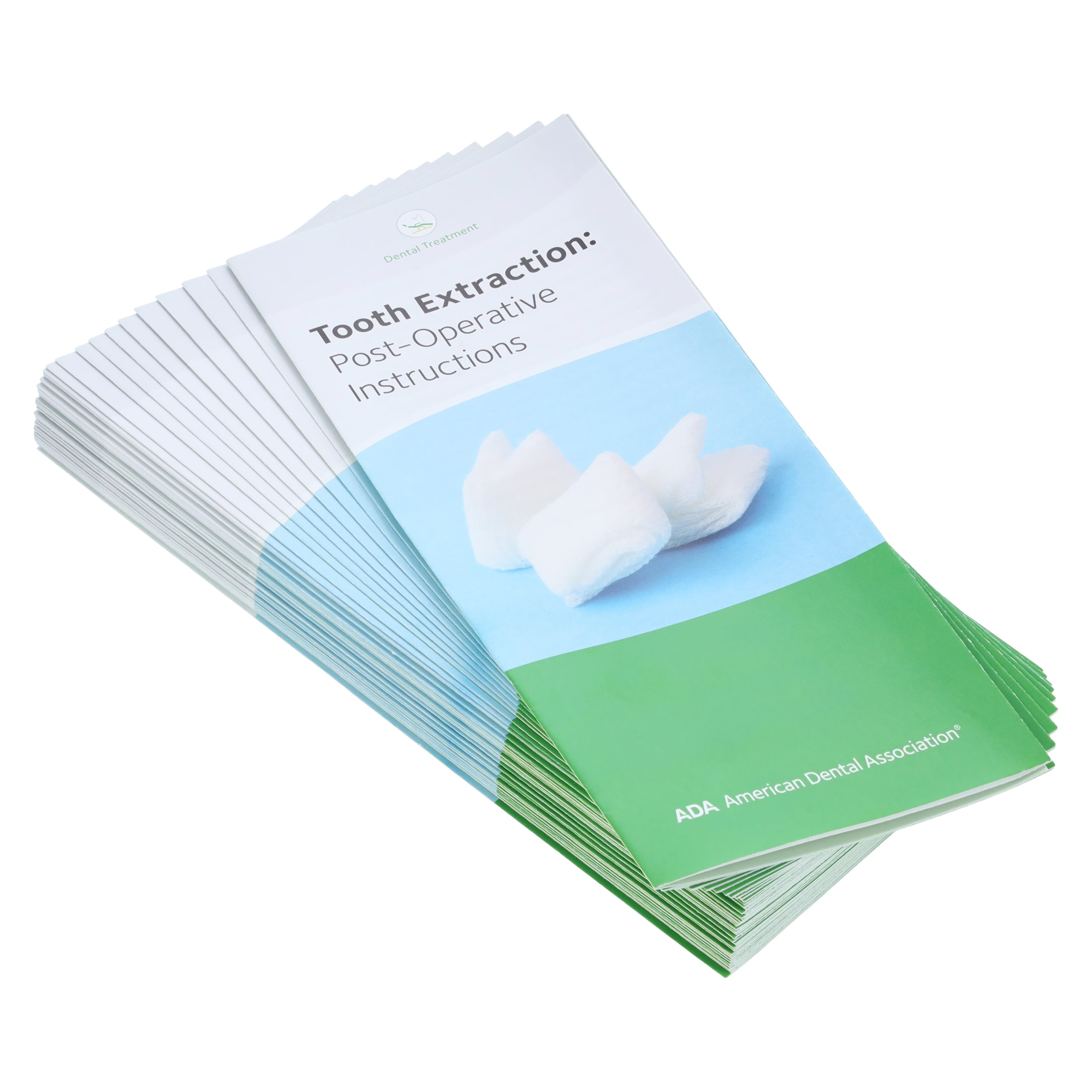 ADA Tooth Extraction Post-Operative Instructions Brochure, English, 50/Package