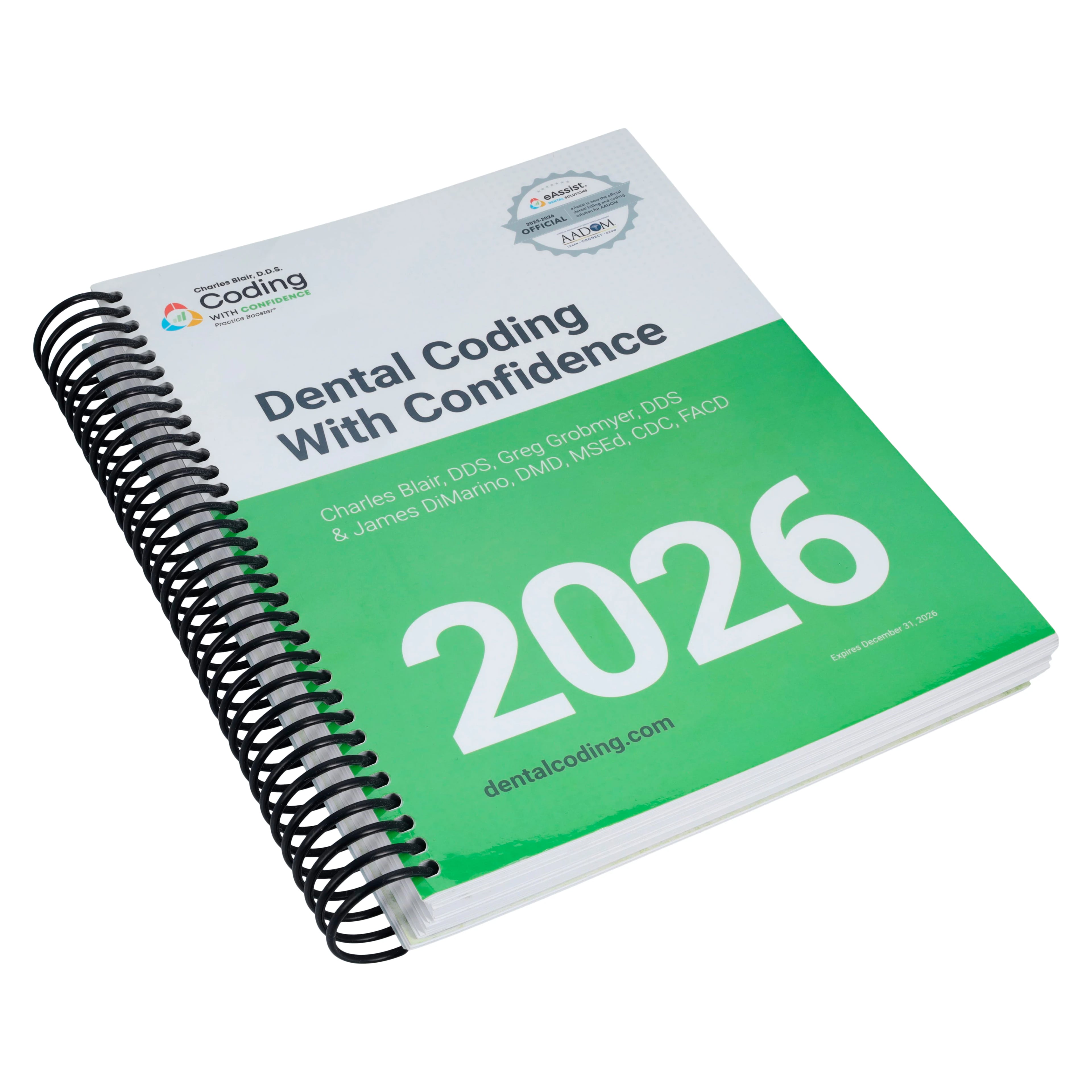 Dental Coding With Confidence 2026 Edition, Spiral-Bound Softcover, 8.5" x 11"