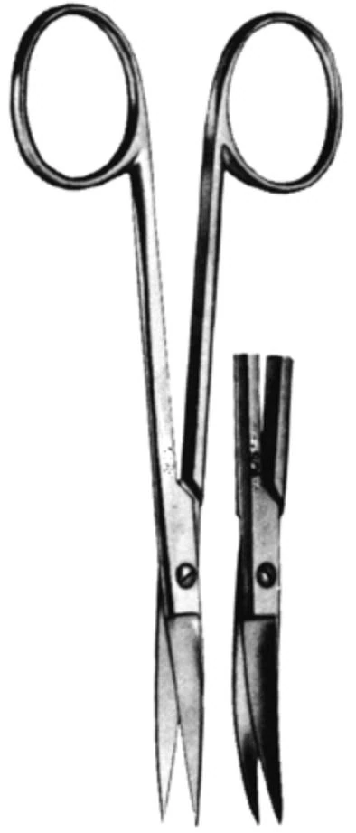 Medco Instruments Iris Scissors, Straight, 4.5" (11.4 cm), Stainless Steel, Autoclavable, Reusable, Each