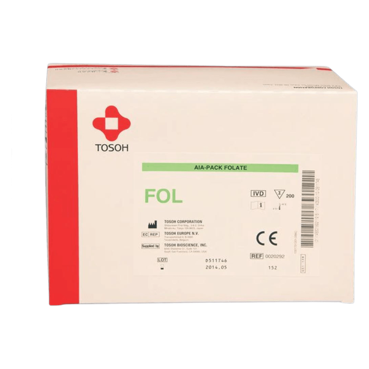 Folate AIA-Pack Tests, 20x10 Tray, 200/Box