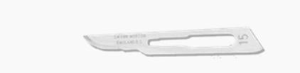 Swann Morton Stainless Steel Sterile Surgical Blade #15, 200/Case
