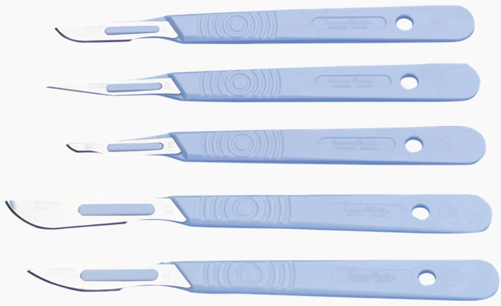 Swann Morton Disposable Scalpel #15, Stainless Steel Blade, Sterile