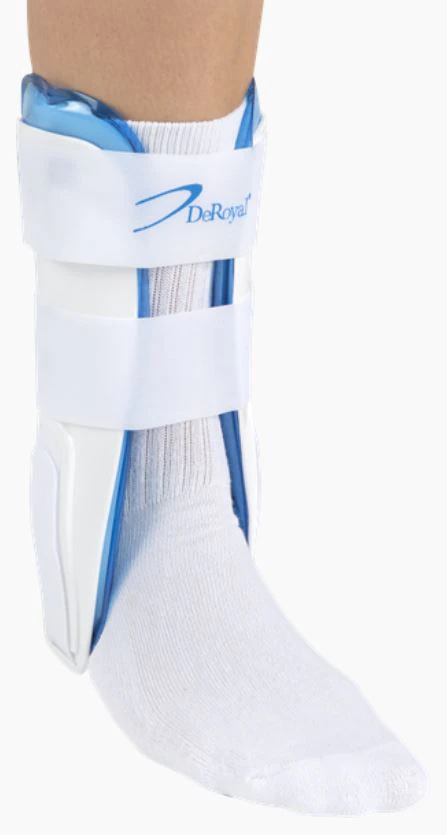 DeRoyal Stabilizing Stirrup Ankle Air Splint, Adult, Large, 10"