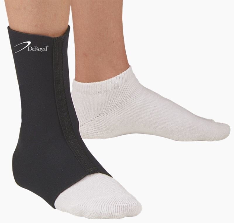 DeRoyal Stabilizing Support Ankle, Neoprene, Open Heel, Small (Men 6.5-8 / Women 7.5-9)