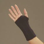 DeRoyal Compression Support Wrist Splint, Neoprene, Adult, Left, Size Large, 8"