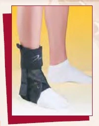 DeRoyal Sports 2 Stabilizing Ankle Brace, Adult, X-Small, Nylon, 10-11", Black, Universal Left/Right
