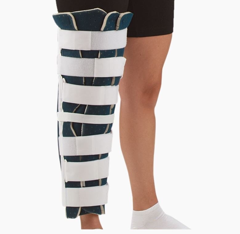 DeRoyal Superlite Immobilizer Knee Tri-Panel, Adult, 12", Left/Right