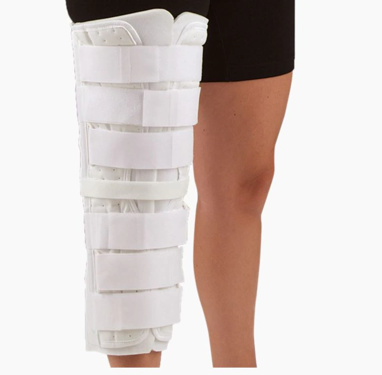 DeRoyal Superlite Knee Immobilizer, Adult, Canvas/Foam, 16", One Size, Left/Right