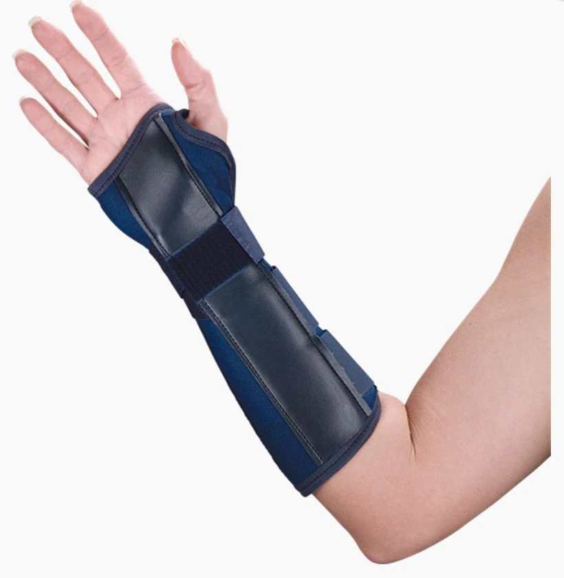 DeRoyal Wrist/Forearm Splint, Adult, Canvas, 8", Left, Size Large