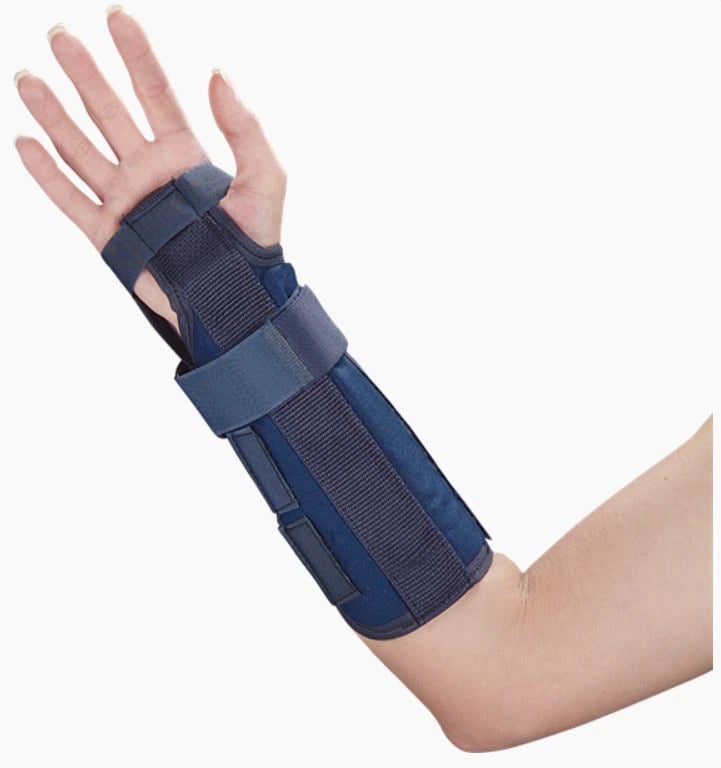 DeRoyal Wrist & Forearm Splint, Adult, Canvas, 11", One Size