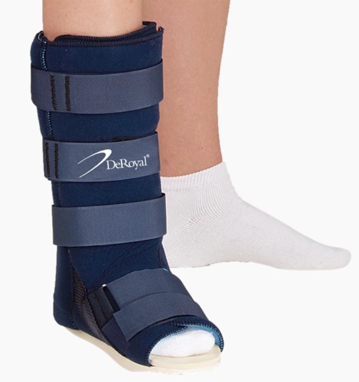 SplintsRite Stabilizing Walker Ankle/Leg/Foot Adult Foam Wrap, Small (Men 5-7 / Women 6-8), Left/Right, Deroyal