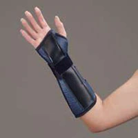 DeRoyal Wrist/Forearm Splint, Tietex, Adult, X-Large, Right, 11"