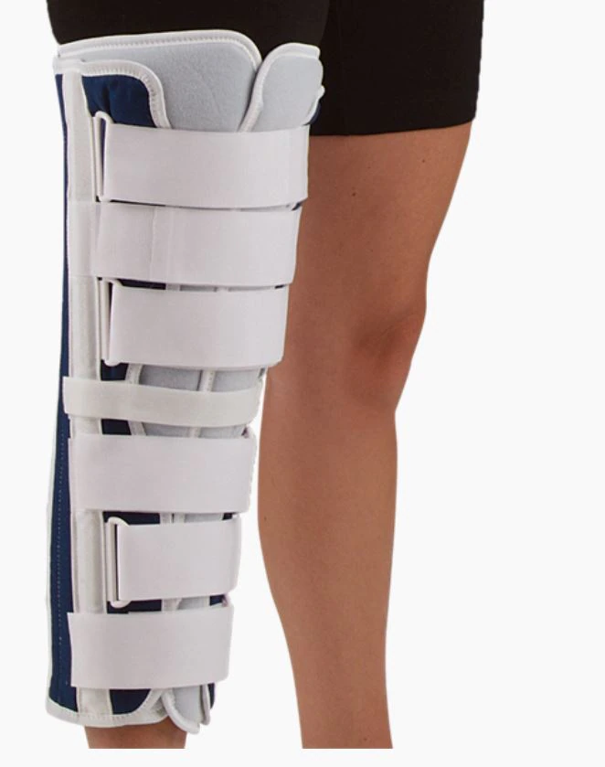 DeRoyal Deluxe Immobilizer Knee, Adult, Canvas, Blue, 24"