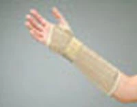 DeRoyal Wrist Splint, Leatherette, Medium, 8", Left, 1 Each