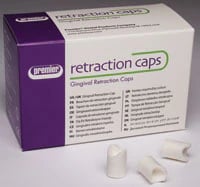 Premier Traxodent Retraction Caps, Size #3 Medium, Anatomic Formed Cotton, 120/Pk, 9048253