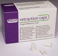 Premier Traxodent Retraction Caps, Size #1 Small, Anatomic Formed Cotton, 120/Pk, 9048251