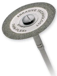 Two Striper Thin-Flex Diamond Disc, Double-Sided, 929-7, 0.28 mm, 50 Microns, 22.2 mm (7/8") Diameter, 1/Pk, 2012657