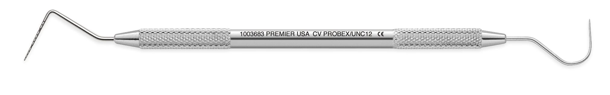 Premier Probex Clear-View UNC 12/23 Double-Ended Periodontal Probe, Color-Coded, 1/Pk, 1003683