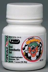 Topicale Xtra Topical Anesthetic Gel, Jammin' Strawberry, Benzocaine 20%, 1 oz Jar, #9007154