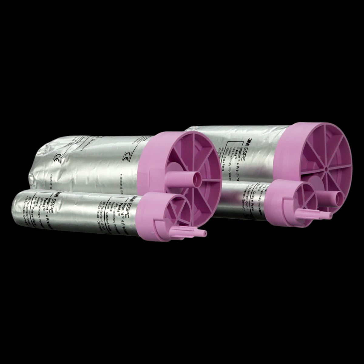 3M™ Imprint™ 4 Preliminary Penta™ VPS Regular Body Impression Material Refill, 2 x 300 mL Base + 2 x 60 mL Catalyst, Pink, Mint, 71521