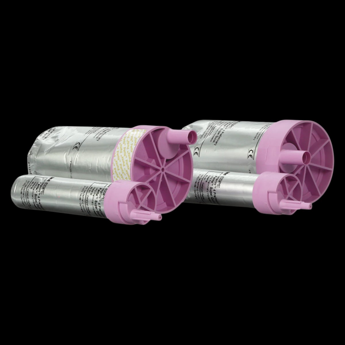 3M Imprint 4 Preliminary Penta Super Quick VPS Impression Material Refill, 2 x 300 ml Base + 2 x 60 ml Catalyst, Pink, 71522