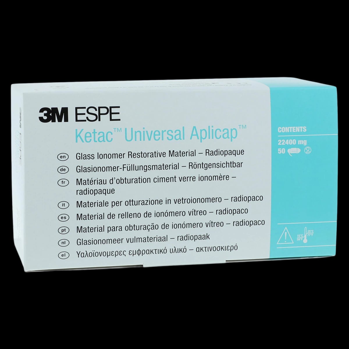 Ketac Universal Aplicap Glass Ionomer Restorative, Shade White, Refill, 50 Capsules, 61086