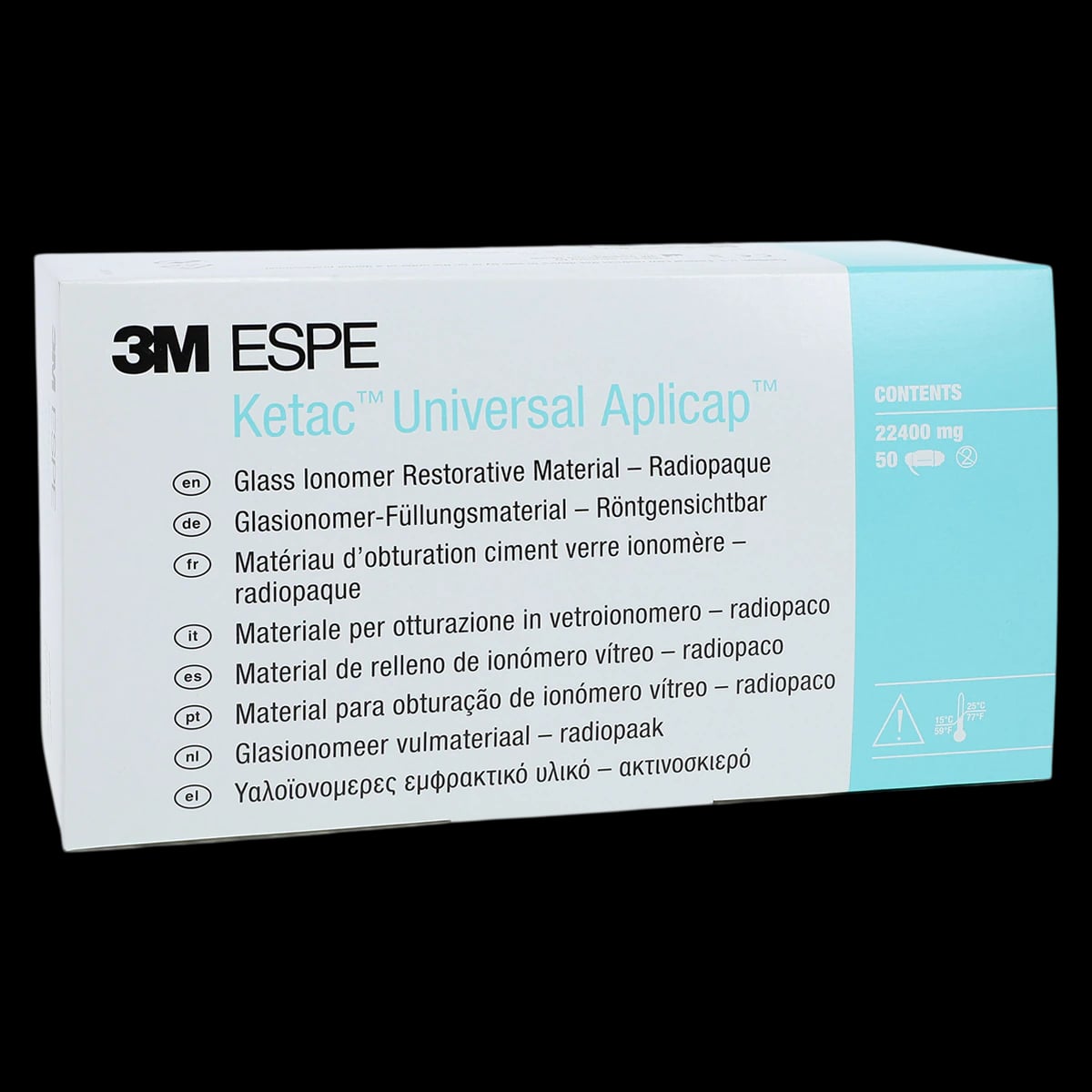 3M Ketac Universal Aplicap Glass Ionomer Restorative, Shade A2, Refill, 50 Capsules, 61088