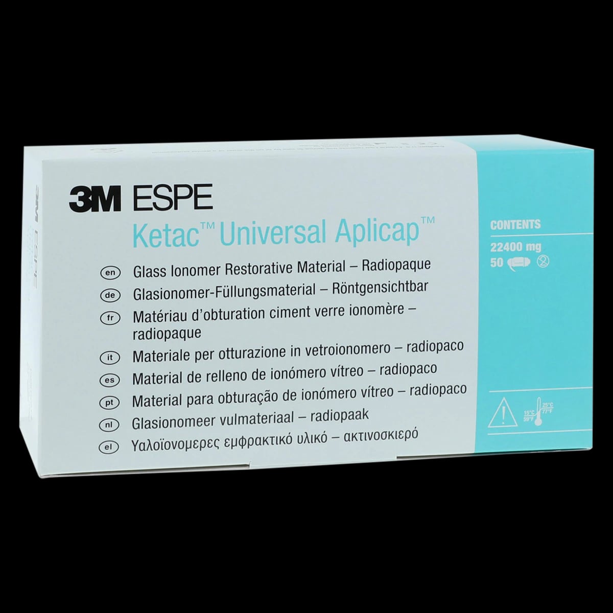 3M Ketac Universal Aplicap Glass Ionomer Restorative, Shade A3.5, Refill, 50 Capsules, 61095
