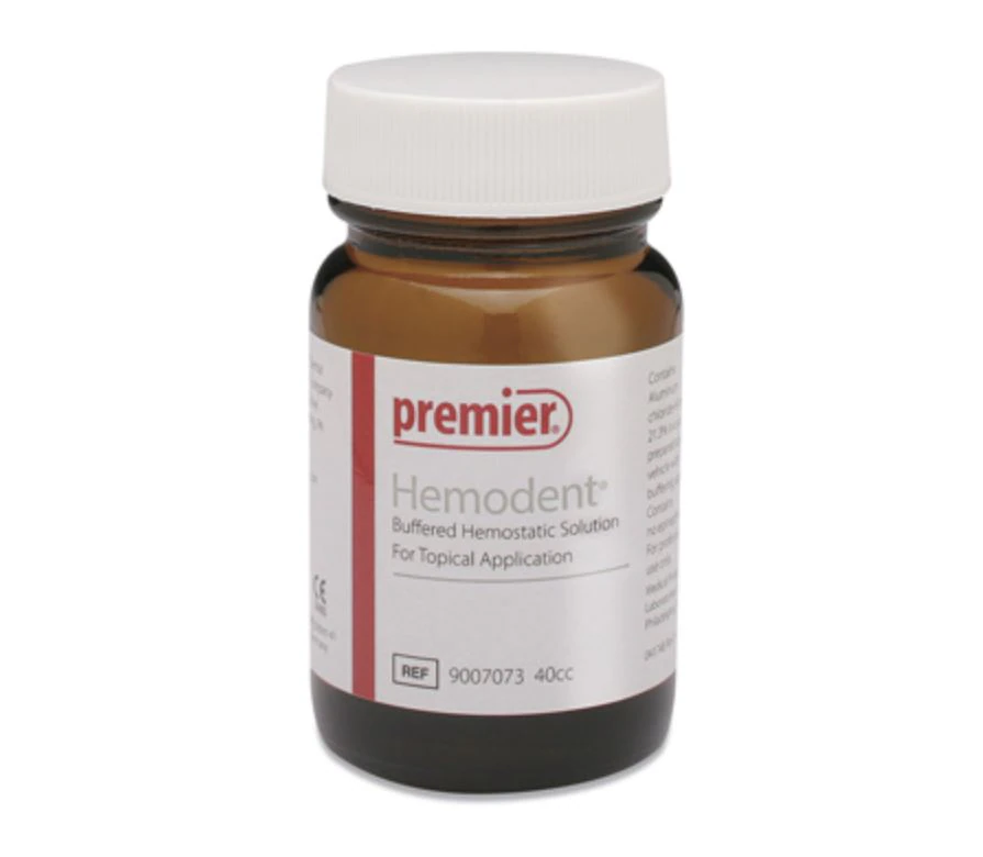 Hemodent Topical Hemostatic Solution, Buffered Aluminum Chloride, 40 cc Bottle, 1/Pk, 9007073
