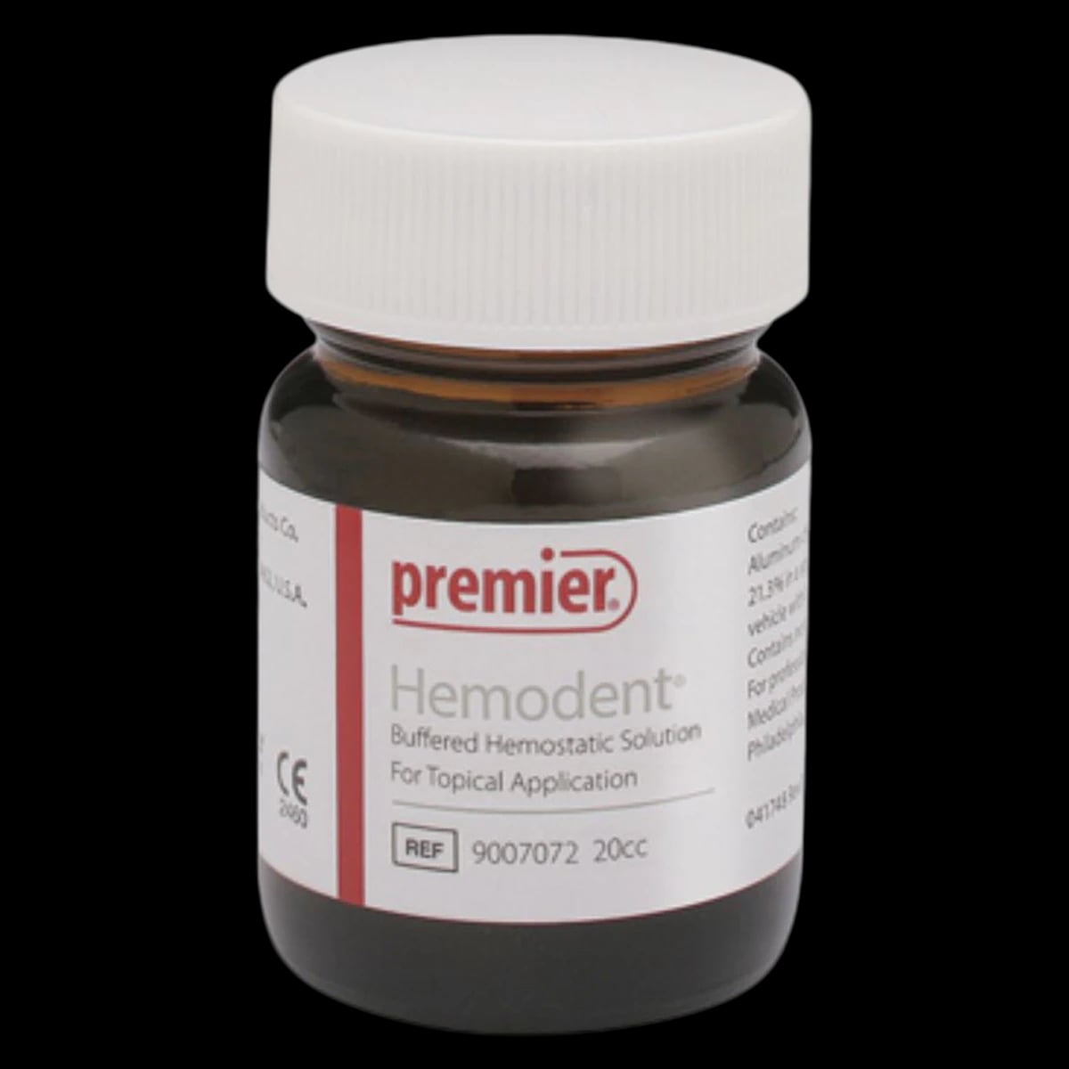 Hemodent Topical Hemostatic Solution, Buffered Aluminum Chloride, 20 cc, 1/Pk, 9007072
