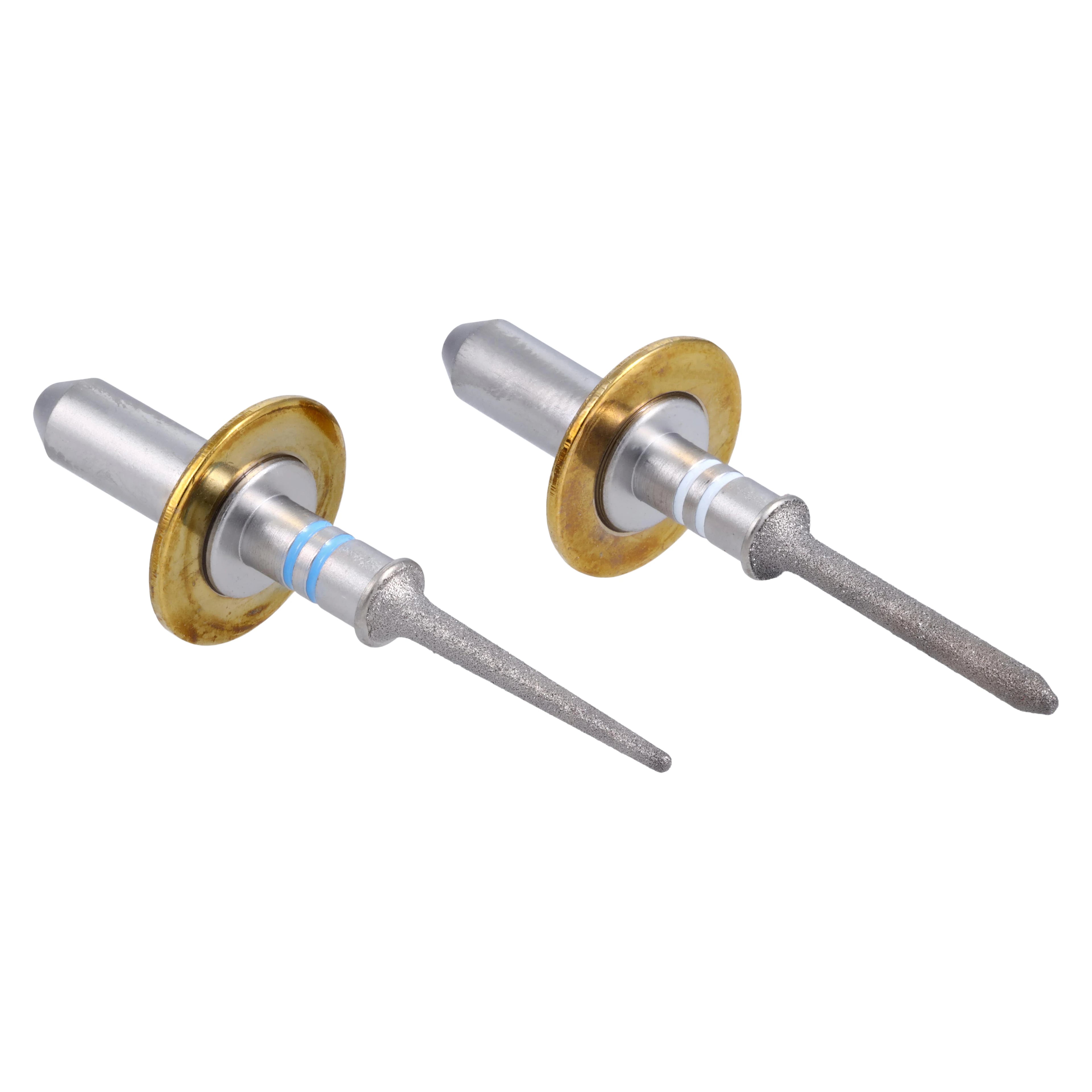 Two Striper PlanMill S Diamond Milling Burs, Assorted (Taper/Conical, Long), 2/Pk