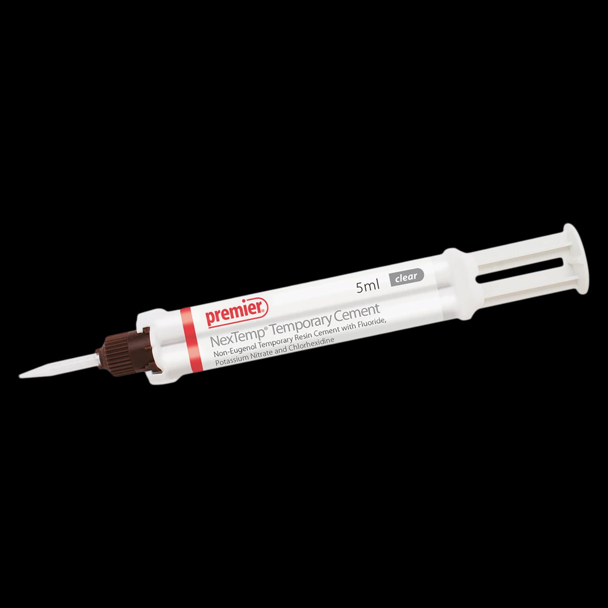 NexTemp Clear Temporary Cement Bulk Kit, 4 x 5 mL Automix Syringes, Non-Eugenol Resin, Ref 3001473