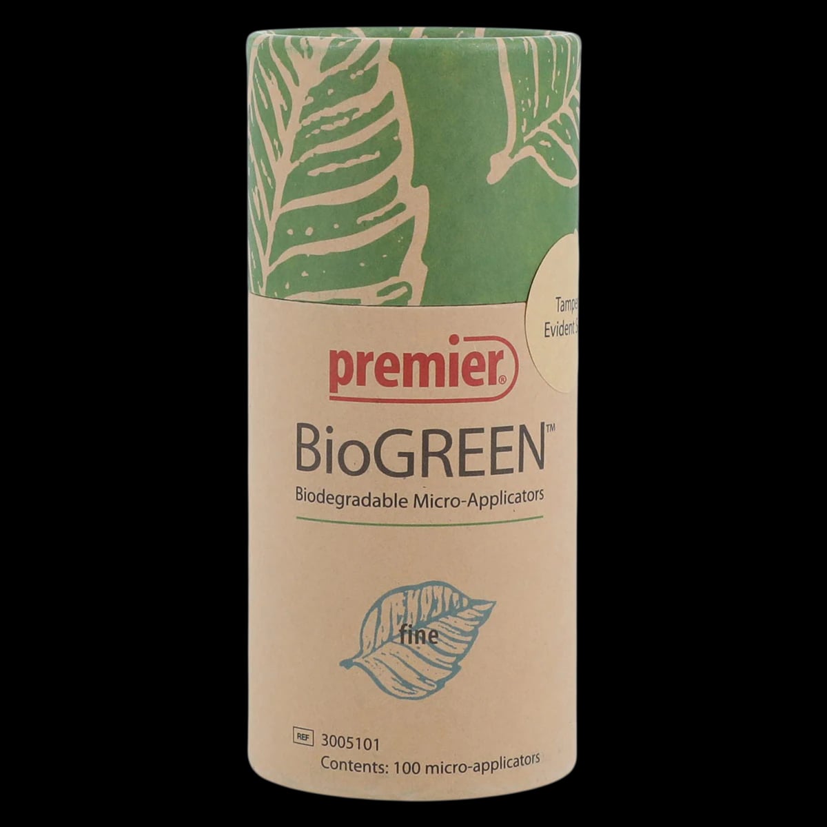 Premier BioGREEN Biodegradable Micro-Applicators, Fine, Blue, 100/Tube, 3005101