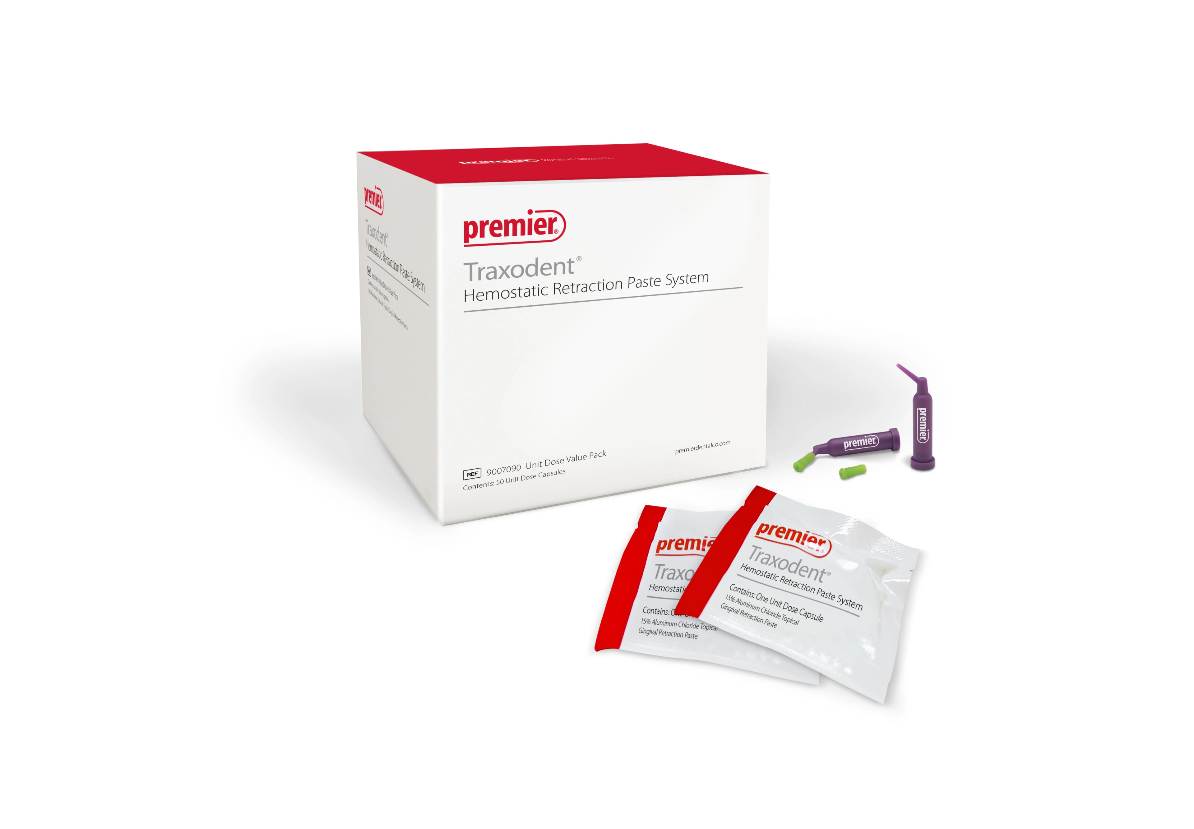 Traxodent Hemostatic Retraction Paste Unit Dose Value Pack, 50 Capsules, 9007090